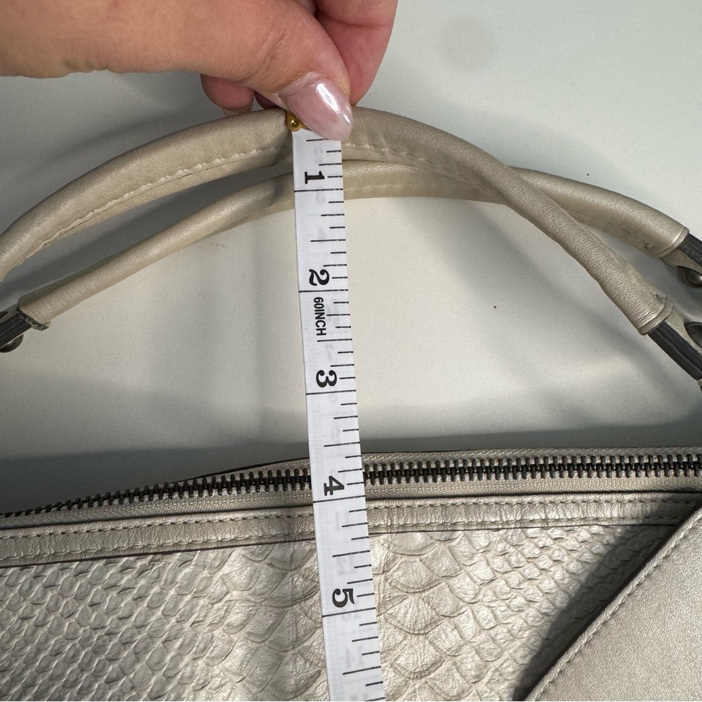 Coach Python Embossed Leather Hobo Shoulder Bag C… - image 11